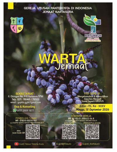 Warta Jemaat 13 September 2026