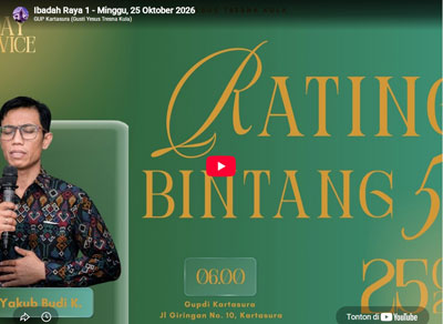 Ibadah Raya 1: 25 Oktober 2026