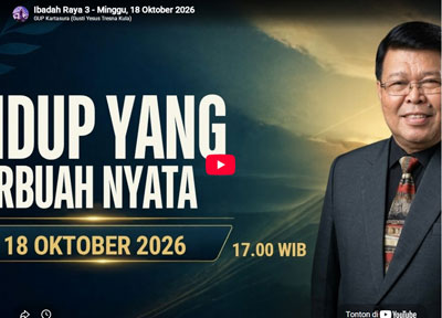 Ibadah Raya 3: 18 Oktober 2026