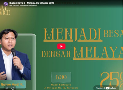 Ibadah Raya 3: 25 Oktober 2026