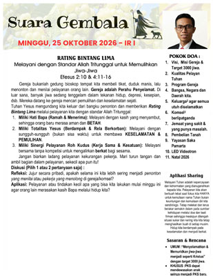 Suara Gembala 25 Oktober 2026